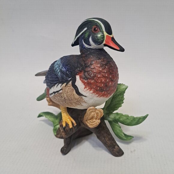 Lenox Fine Porcelain WOOD DUCK From The Garden Birds Collection 1990 Figurine - Picture 3 of 10